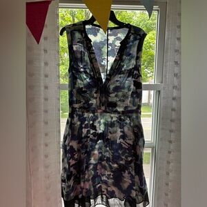 Watercolor patterned dress
